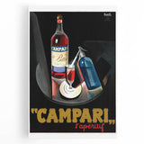 Vintage Campari Bitter Poster - Classic Italian Advertising Art