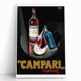 Vintage Campari Bitter Poster - Classic Italian Advertising Art
