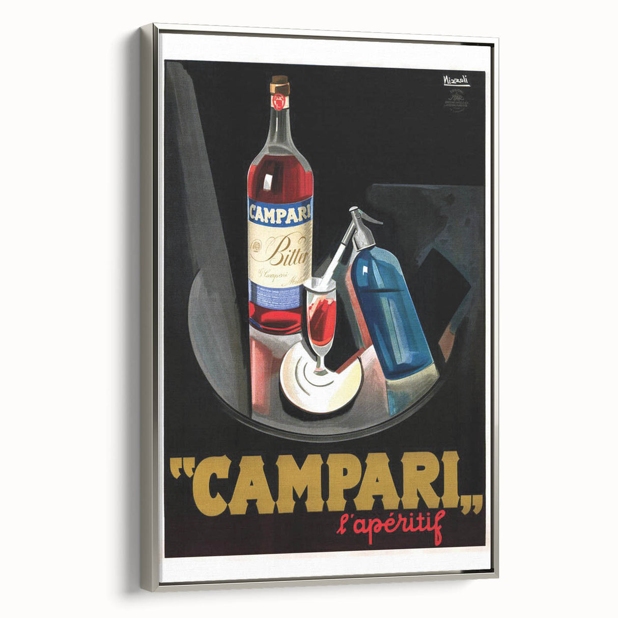 Vintage Campari Bitter Poster - Classic Italian Advertising Art