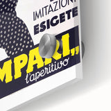 Vintage Campari Bitter Poster - Classic Italian Advertising Art