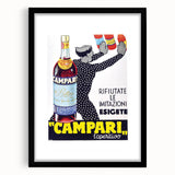 Vintage Campari Bitter Poster - Classic Italian Advertising Art