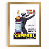 Vintage Campari Bitter Poster - Classic Italian Advertising Art