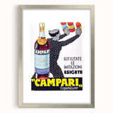 Vintage Campari Bitter Poster - Classic Italian Advertising Art