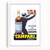 Vintage Campari Bitter Poster - Classic Italian Advertising Art