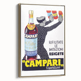 Vintage Campari Bitter Poster - Classic Italian Advertising Art