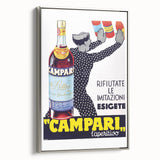 Vintage Campari Bitter Poster - Classic Italian Advertising Art
