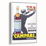 Vintage Campari Bitter Poster - Classic Italian Advertising Art