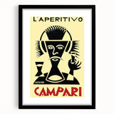 Vintage Campari "L'Aperitivo" Poster - Classic Italian Art by Depero