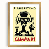 Vintage Campari "L'Aperitivo" Poster - Classic Italian Art by Depero
