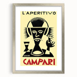 Vintage Campari "L'Aperitivo" Poster - Classic Italian Art by Depero