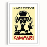 Vintage Campari "L'Aperitivo" Poster - Classic Italian Art by Depero