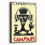 Vintage Campari "L'Aperitivo" Poster - Classic Italian Art by Depero