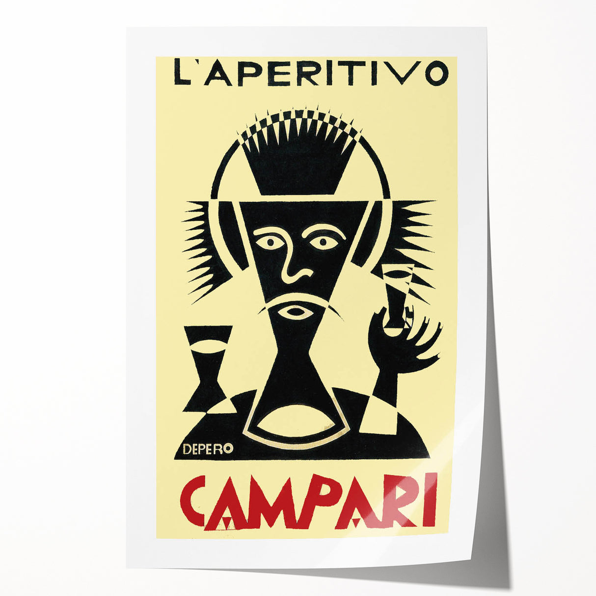 Vintage Campari "L'Aperitivo" Poster - Classic Italian Art by Depero