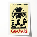 Vintage Campari "L'Aperitivo" Poster - Classic Italian Art by Depero