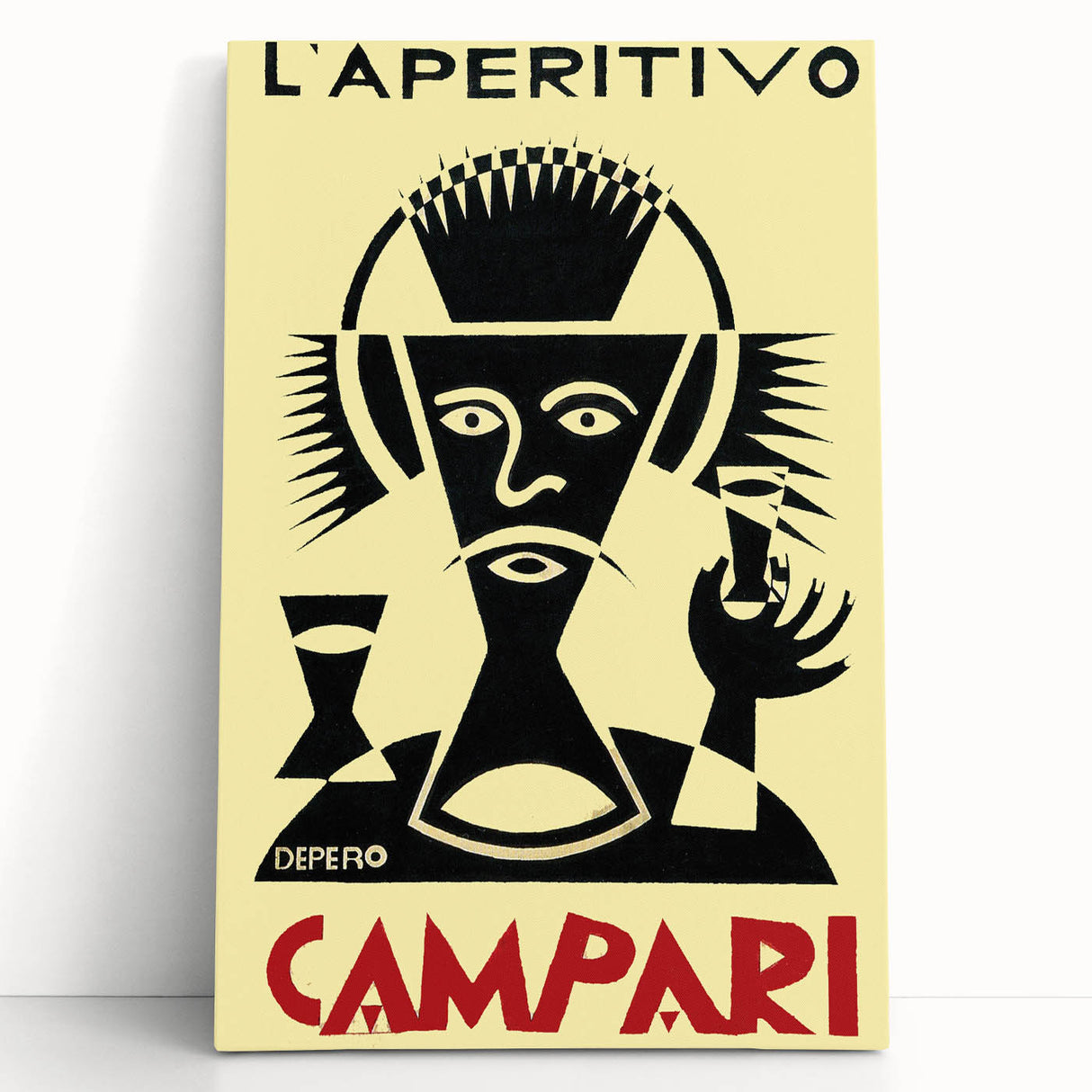 Vintage Campari "L'Aperitivo" Poster - Classic Italian Art by Depero
