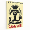 Vintage Campari "L'Aperitivo" Poster - Classic Italian Art by Depero