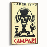 Vintage Campari "L'Aperitivo" Poster - Classic Italian Art by Depero