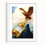 Vintage Advertising Poster - Campari Eagle Retro Wall Art
