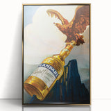 Vintage Advertising Poster - Campari Eagle Retro Wall Art
