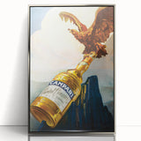 Vintage Advertising Poster - Campari Eagle Retro Wall Art