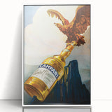 Vintage Advertising Poster - Campari Eagle Retro Wall Art