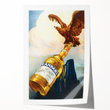 Vintage Advertising Poster - Campari Eagle Retro Wall Art