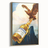 Vintage Advertising Poster - Campari Eagle Retro Wall Art