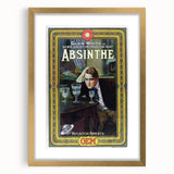 Absinthe Glen White Poster – Vintage Advertising Wall Art