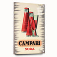 Vintage Campari Soda Poster - Classic Italian Advertising Art