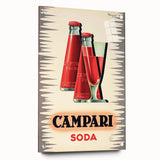 Vintage Campari Soda Poster - Classic Italian Advertising Art
