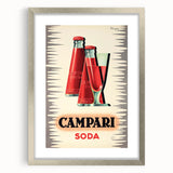 Vintage Campari Soda Poster - Classic Italian Advertising Art
