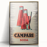 Vintage Campari Soda Poster - Classic Italian Advertising Art