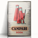 Vintage Campari Soda Poster - Classic Italian Advertising Art