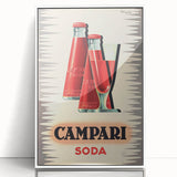 Vintage Campari Soda Poster - Classic Italian Advertising Art