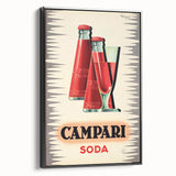 Vintage Campari Soda Poster - Classic Italian Advertising Art