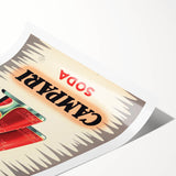 Vintage Campari Soda Poster - Classic Italian Advertising Art