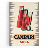 Vintage Campari Soda Poster - Classic Italian Advertising Art