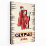 Vintage Campari Soda Poster - Classic Italian Advertising Art