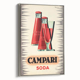 Vintage Campari Soda Poster - Classic Italian Advertising Art