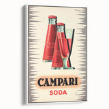 Vintage Campari Soda Poster - Classic Italian Advertising Art
