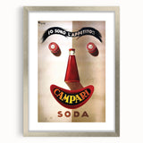 Vintage Campari Soda Poster - Classic Italian Advertising Art