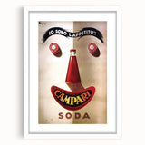 Vintage Campari Soda Poster - Classic Italian Advertising Art