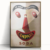 Vintage Campari Soda Poster - Classic Italian Advertising Art