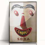 Vintage Campari Soda Poster - Classic Italian Advertising Art