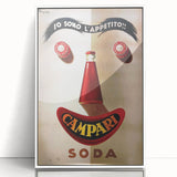 Vintage Campari Soda Poster - Classic Italian Advertising Art