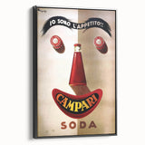 Vintage Campari Soda Poster - Classic Italian Advertising Art
