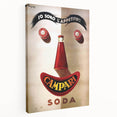 Vintage Campari Soda Poster - Classic Italian Advertising Art