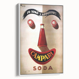 Vintage Campari Soda Poster - Classic Italian Advertising Art