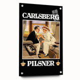 Vintage Carlsberg Pilsner Poster - Classic Beer Advertising Art