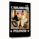 Vintage Carlsberg Pilsner Poster - Classic Beer Advertising Art